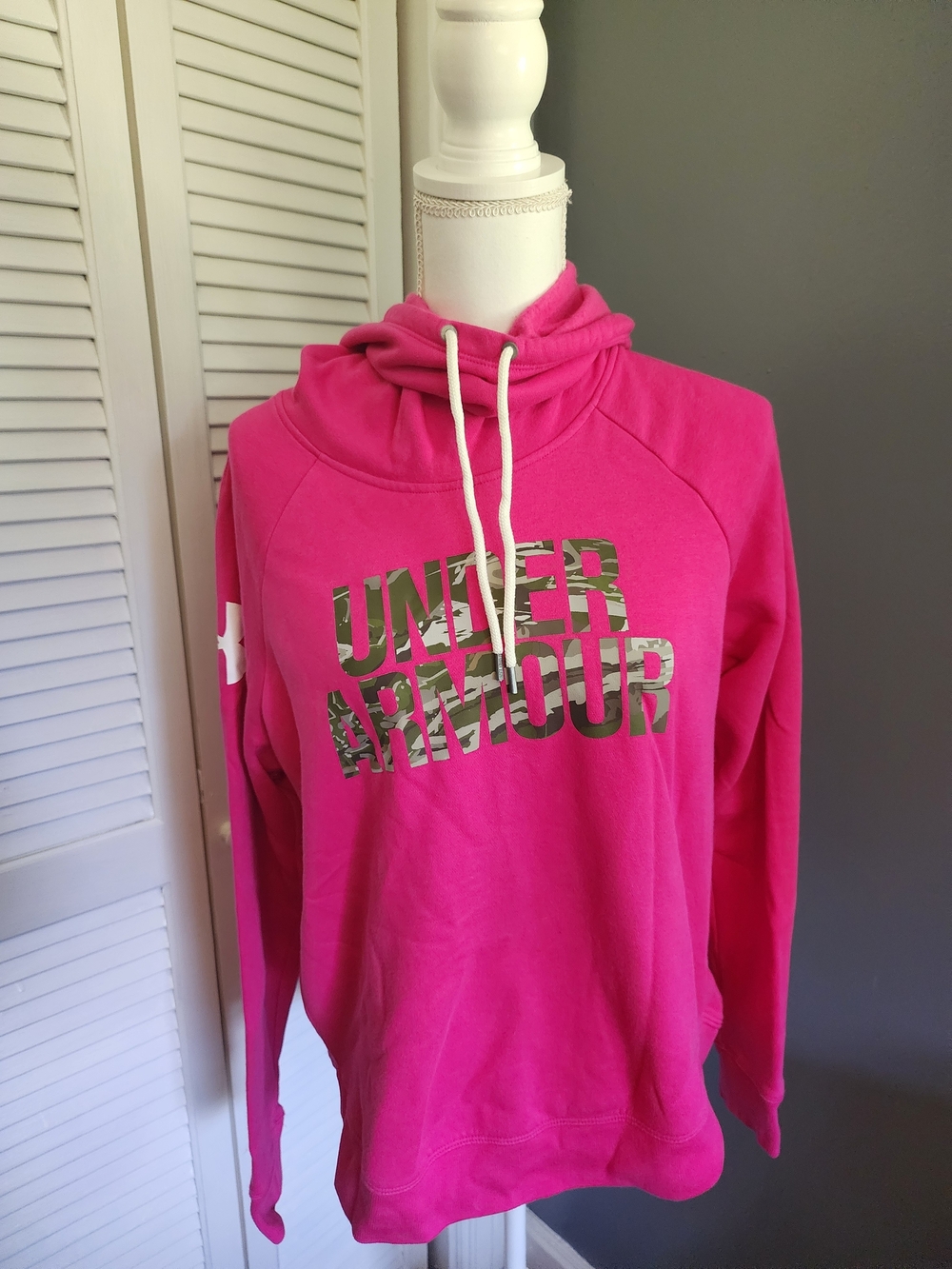 Under Armour Women's Pink Cowl Neck Hoodie